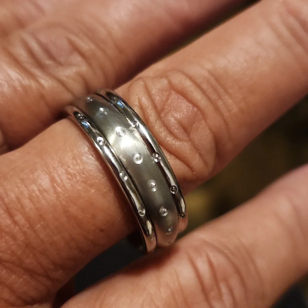 NWT! Mens 11.5 stainless steel ring